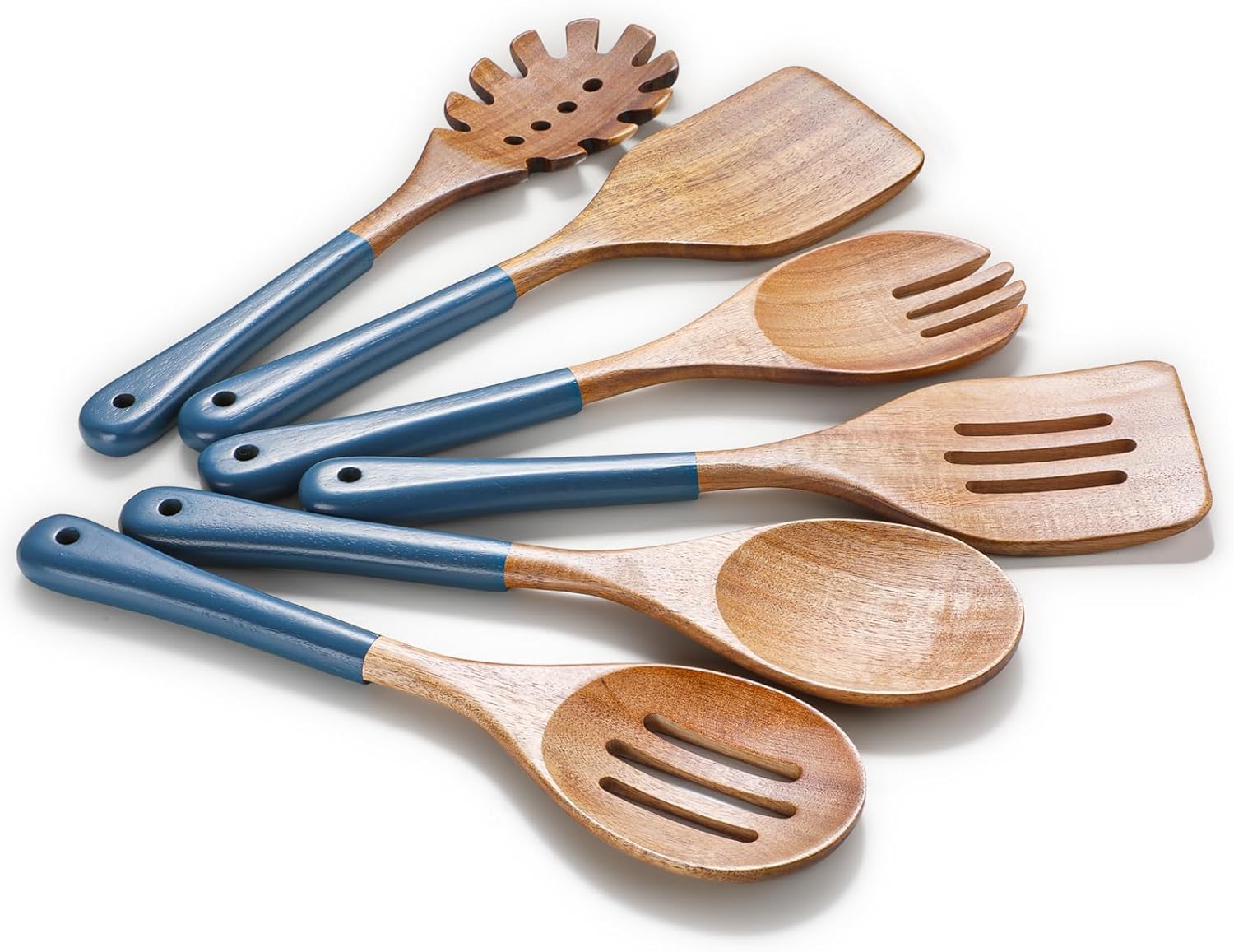 Natural Acacia Wooden Cooking Utensils Set for Kitchen Essentials