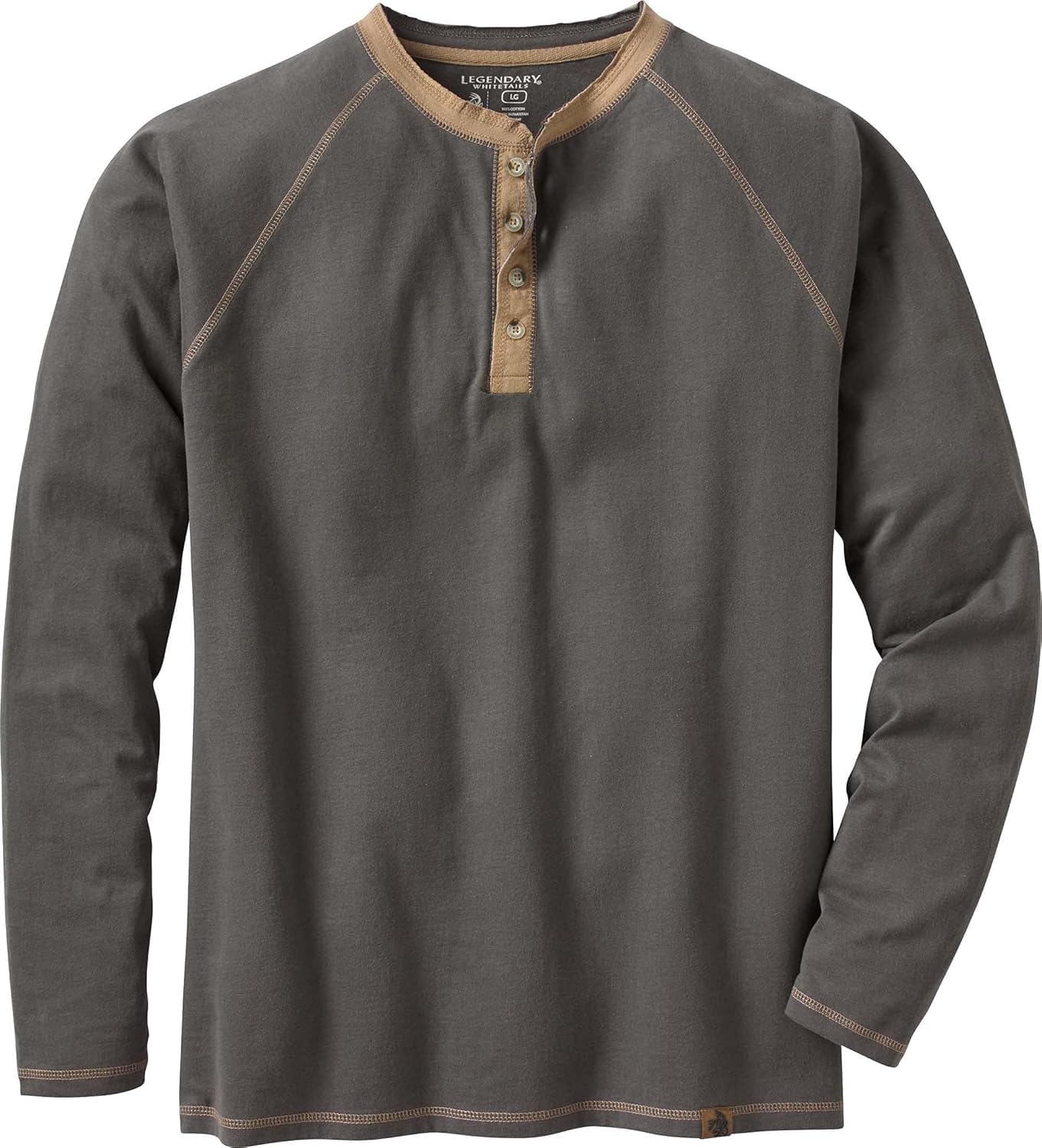 Legendary Whitetails Men's Long Sleeve Henley Shirt for Comfort
