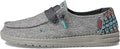 Hey Dude Womens Wendy Flora - Lightweight Flexible Slip-On