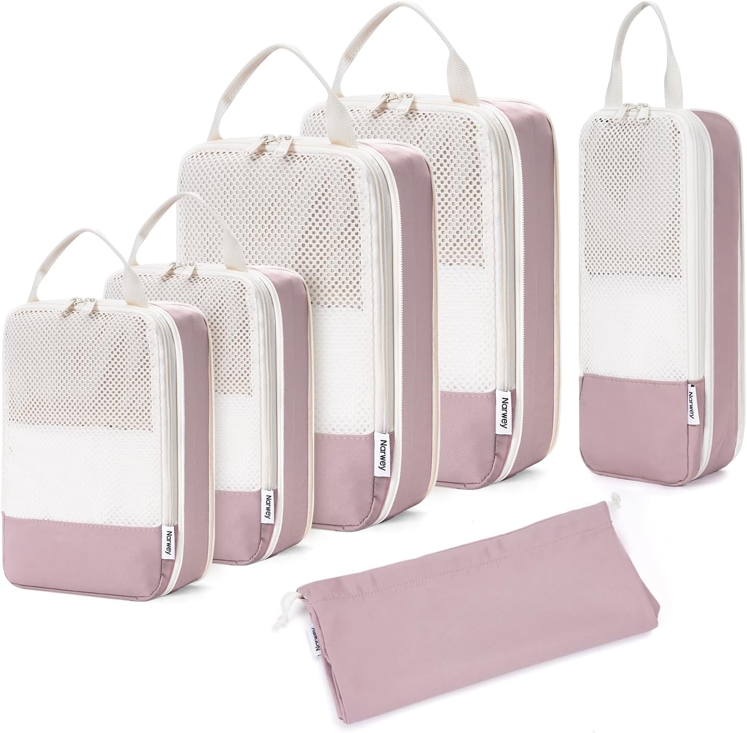Narwey Compression Packing Cubes for Travel Organizers Set