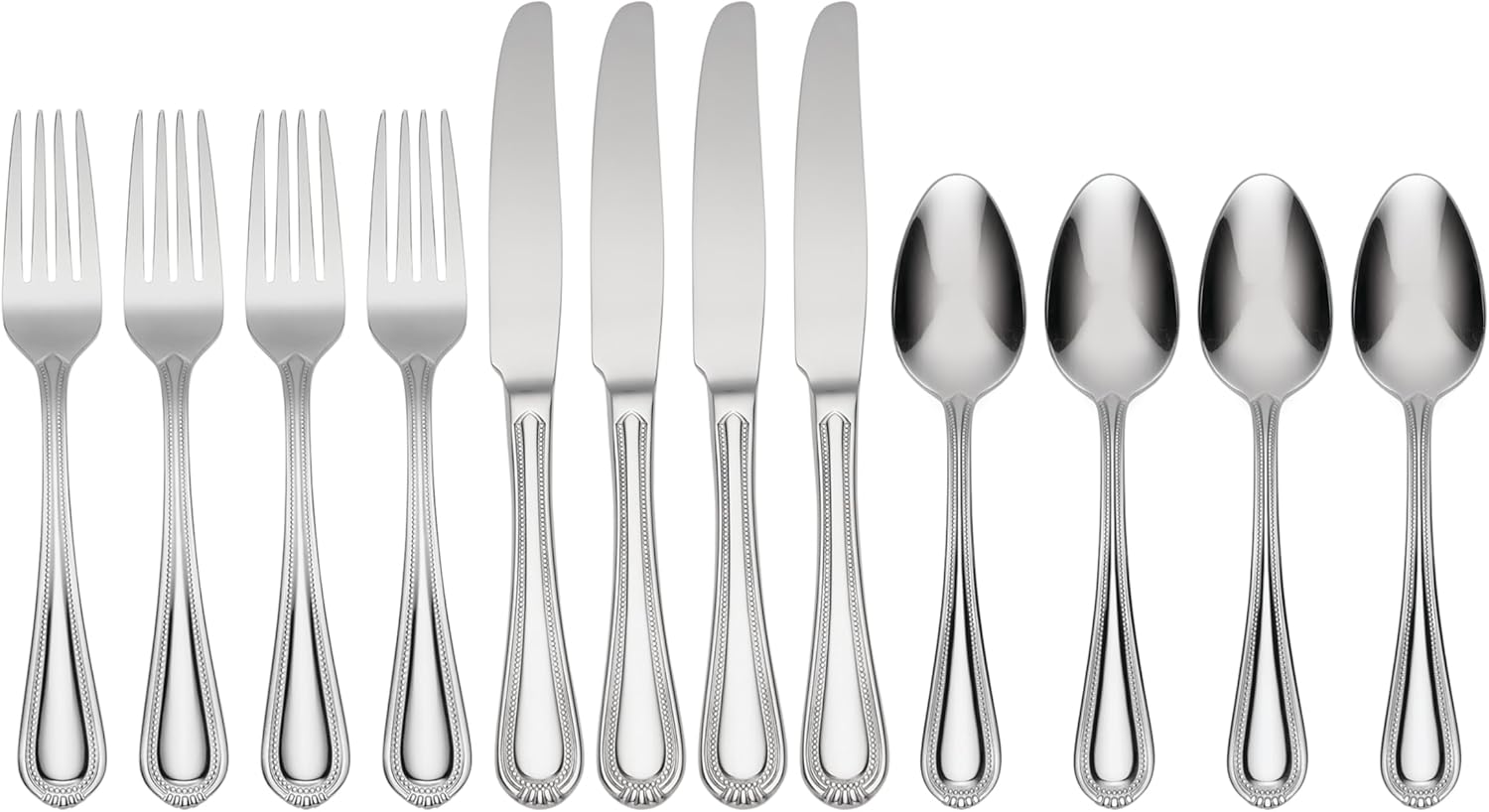 Oneida Countess 12 Piece Everyday Flatware Set for Dining