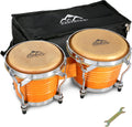 EASTROCK Bongo Drum 6.5 and 7.5 Set - Tunable Wood Bongos