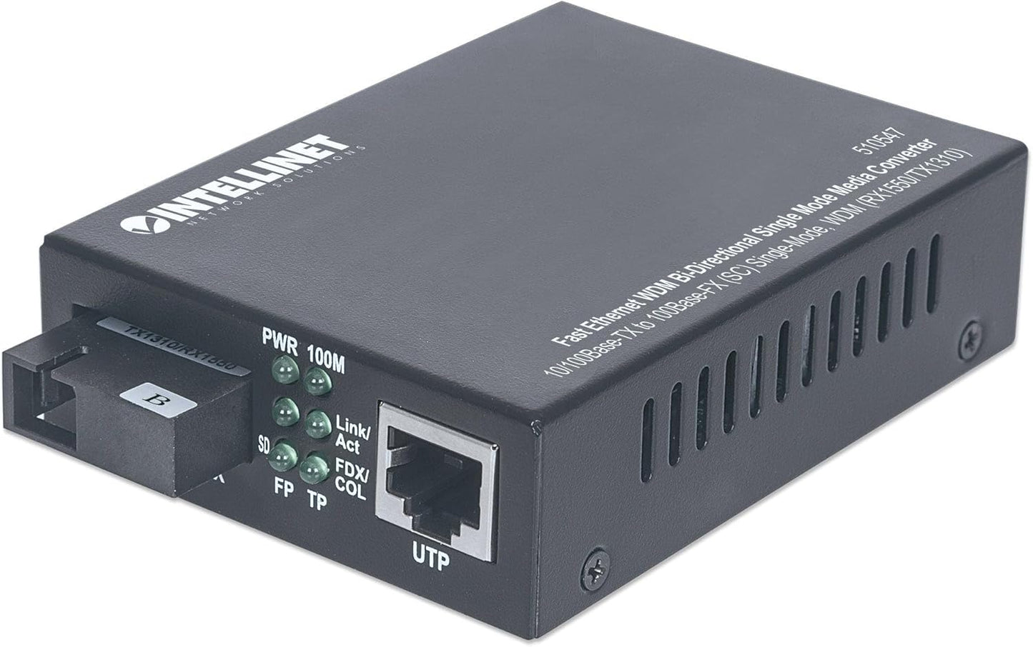 Intellinet Single Mode SC WDM Bi-Directional Ethernet Converter