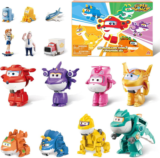 Super Wings 14-Pack Transforming Toys for Kids Ages 3 Up