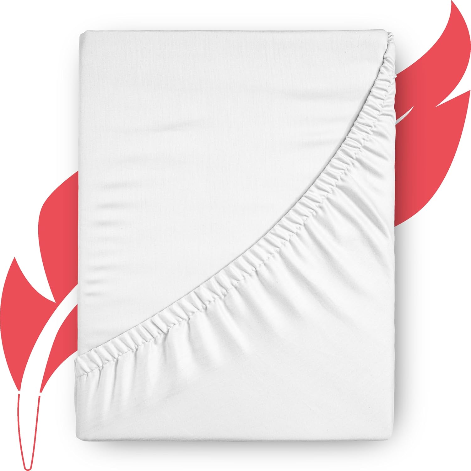 Premium 1000 Thread Count Egyptian Cotton Queen Fitted Sheet