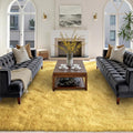 FinRec 8x10 Feet Yellow Rugs for Living Room Bedroom