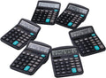 Desk Calculators with Big Buttons and Large Display - 6 Pack