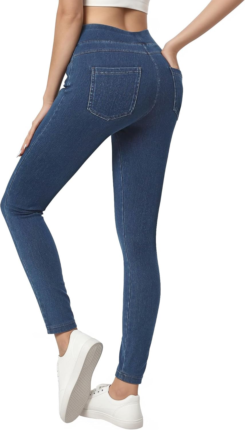 Jeggings for Women High Waisted Tummy Control Stretch Jeans