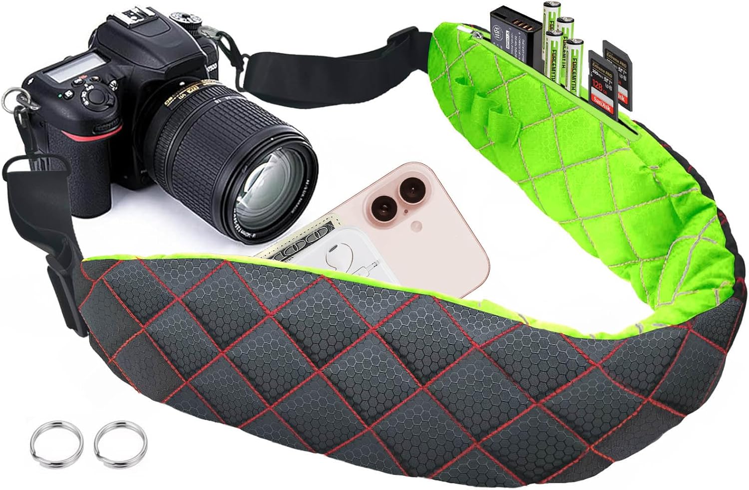 Ultra Comfortable Camera Strap with Pockets for Photographers