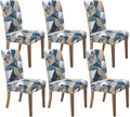 Lucid Dream 6 Pack Stretch Dining Chair Covers - Washable Slipcovers