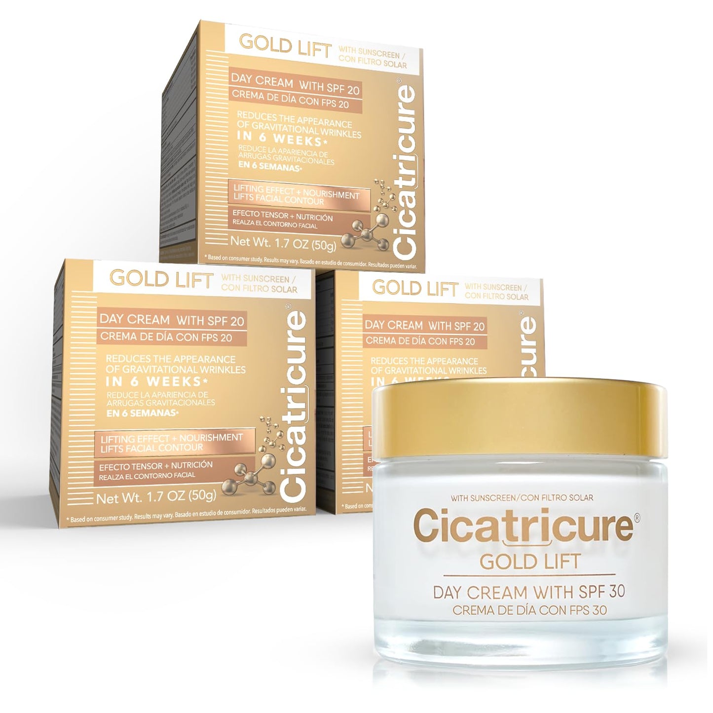 Cicatricure Gold Lift Day Cream for Anti Aging and Hydration