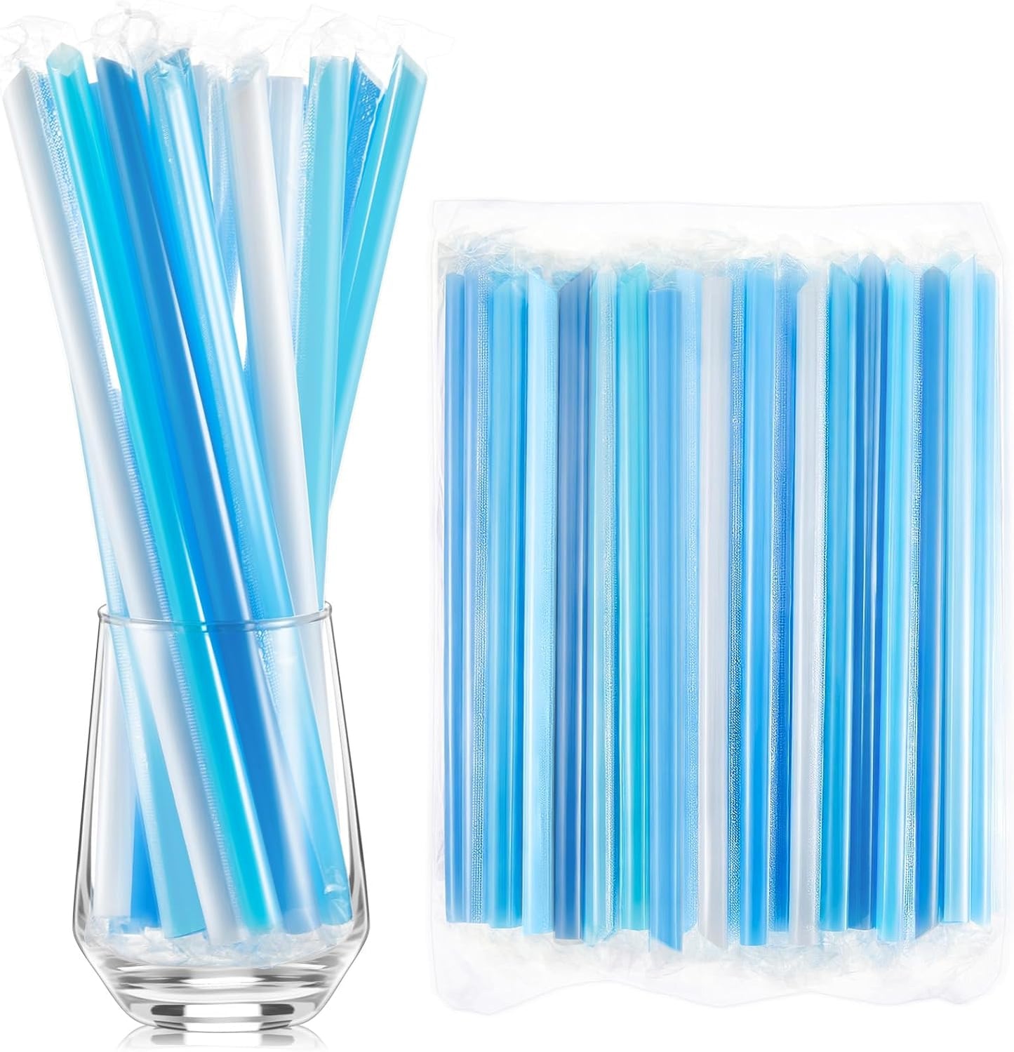 Jumbo Smoothie Straws Bulk for Milkshakes and Bubble Tea
