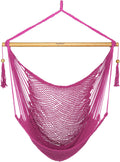 JoyView Hammock Chair with Spreader Bar Caribbean Swing Chair - Pink