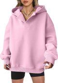 ANRABESS Womens Oversized Hoodies V Neck Sweatshirts - Cozy Y2K