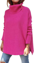 LILLUSORY Women's Turtleneck Oversized Sweater - Cozy (Style 679F)