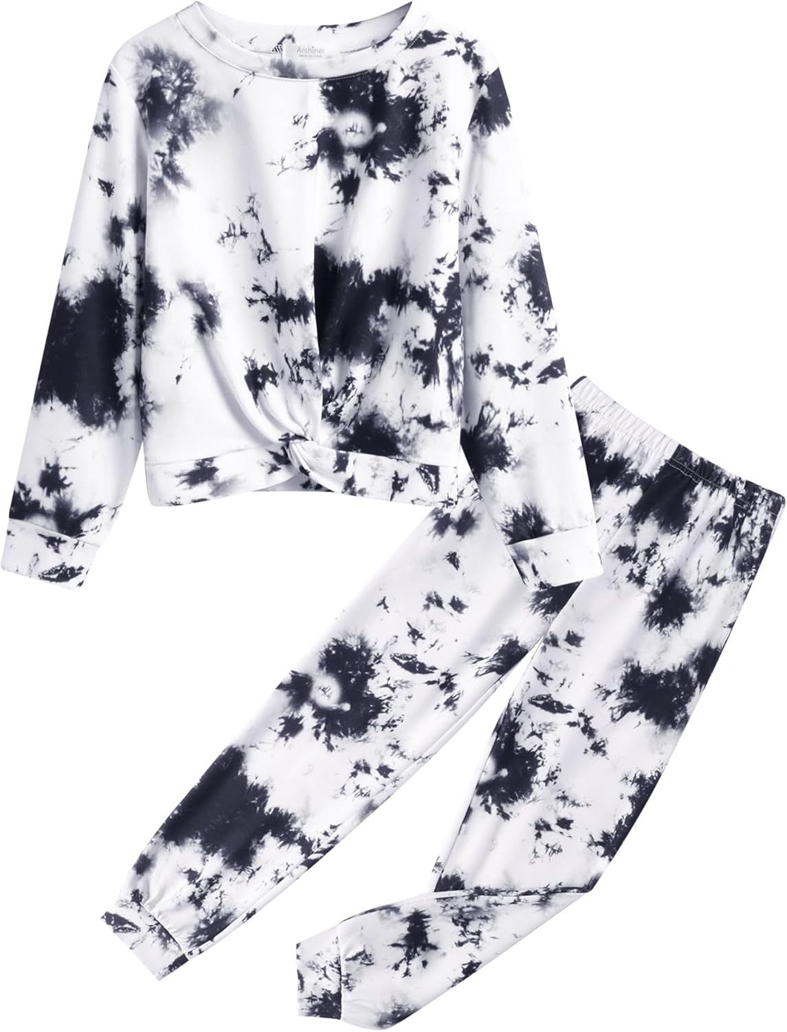 Arshiner Toddler Girl Clothes 2 Piece Twist Front Outfit Set