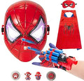 Spider Hero Toys for Boys 4-6 - Glowing Mask and Capes