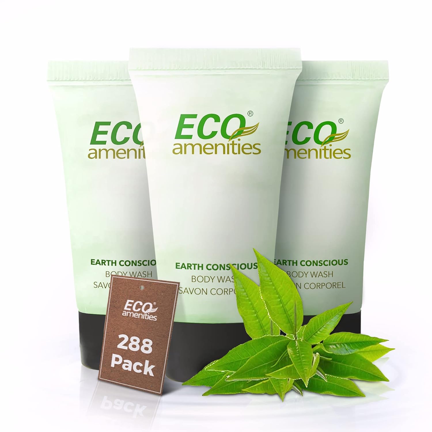 ECO Amenities Travel Size Body Wash 0.75oz - 288 Count Bulk