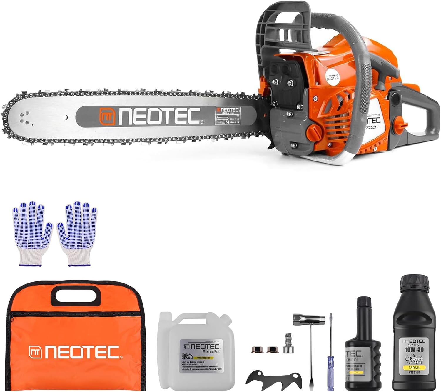 62CC Gas Powered Chainsaw for Efficient Tree Cutting Tasks
