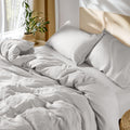 100% French Linen Duvet Cover Queen Size - Cooling, Durable Luxury