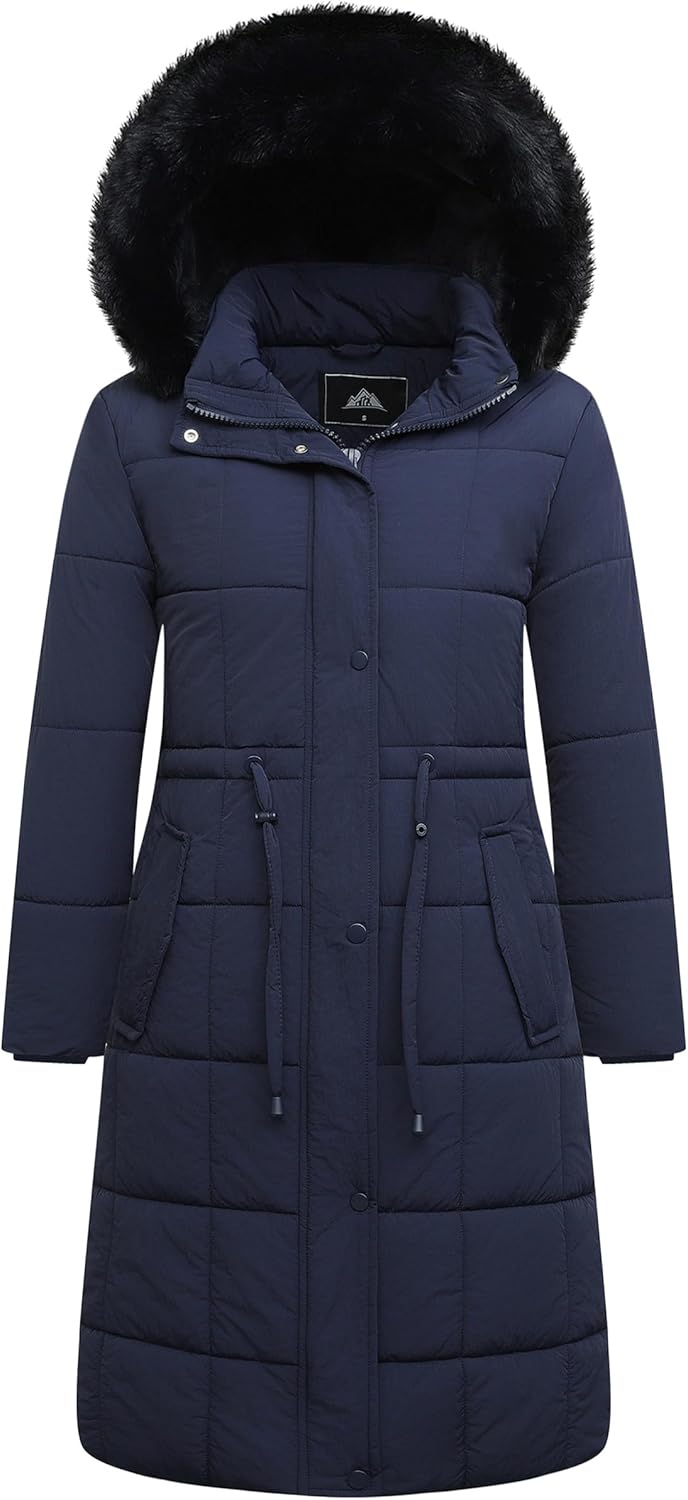 GOLDLADIES Women's Winter Coat Long Waterproof Parka for Cold Weather