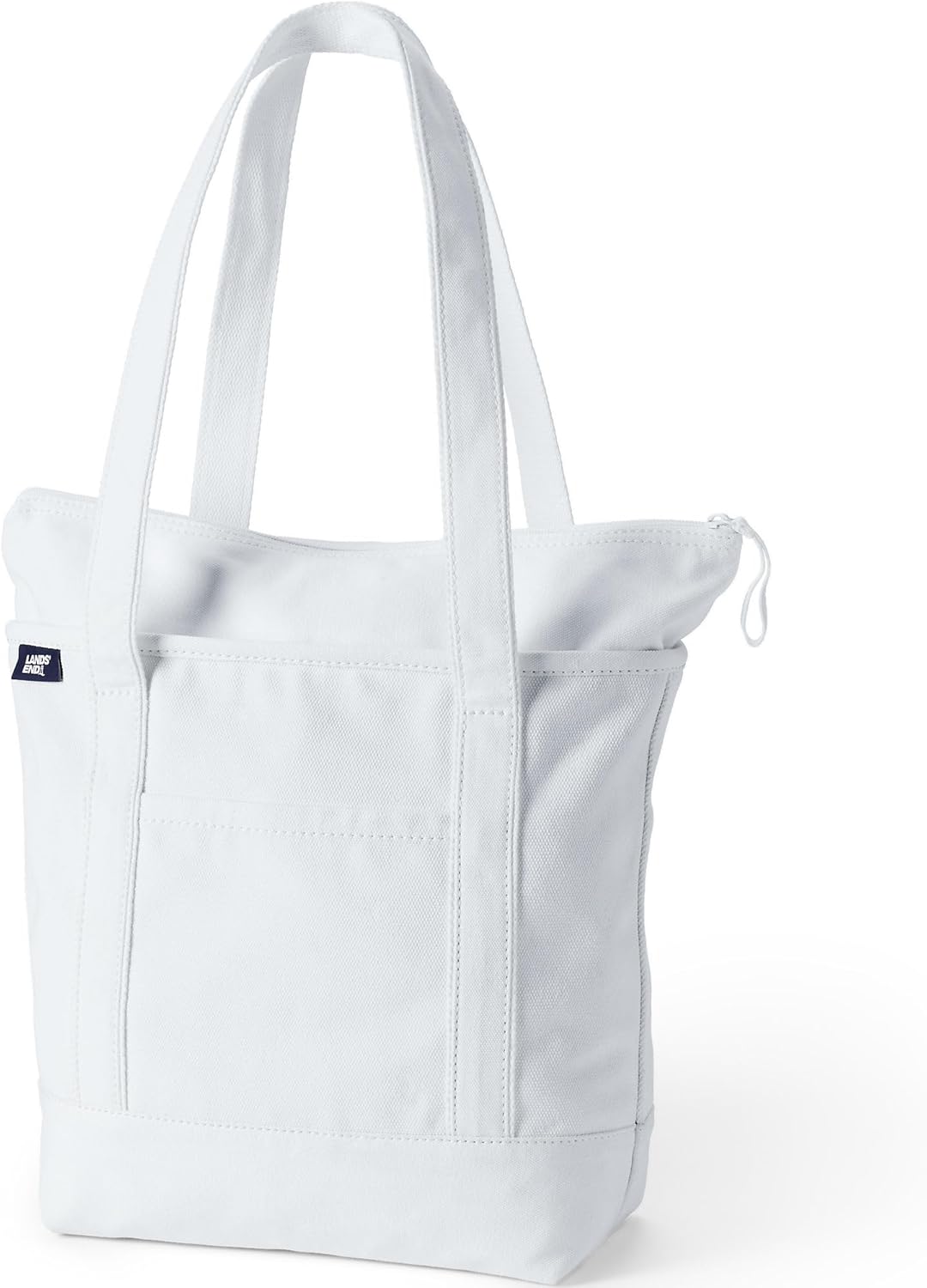 Durable Zip Top Long Handle Canvas Tote Bag for Everyday Use