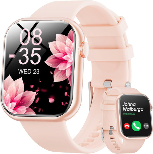 Smart Watches for Women with Bluetooth Calling and Fitness Tracker