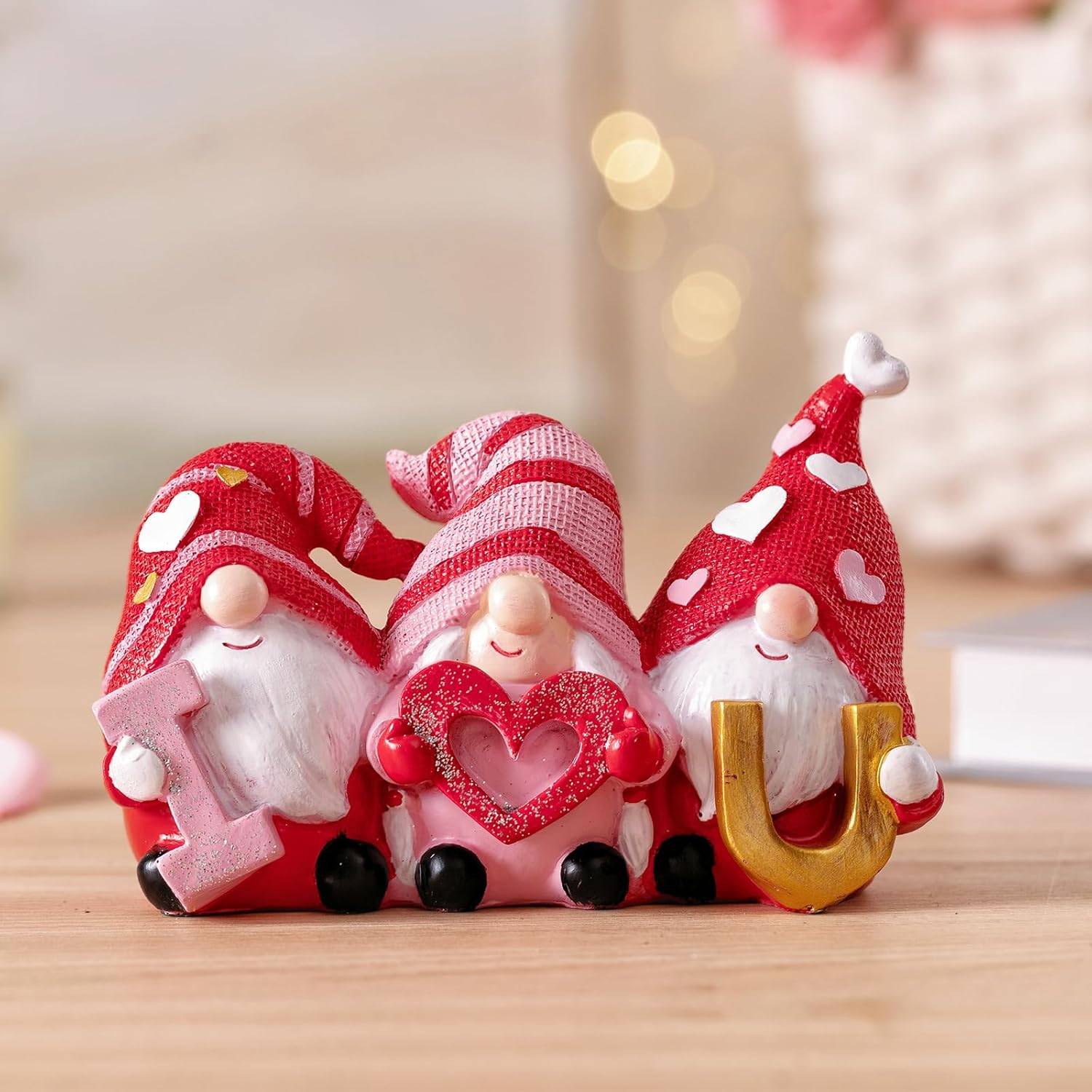 I Love U Valentines Gnomes - Charming Home Decor