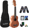 Soprano Ukulele 21 in for Kids and Beginners - Solid Mahogany Sound