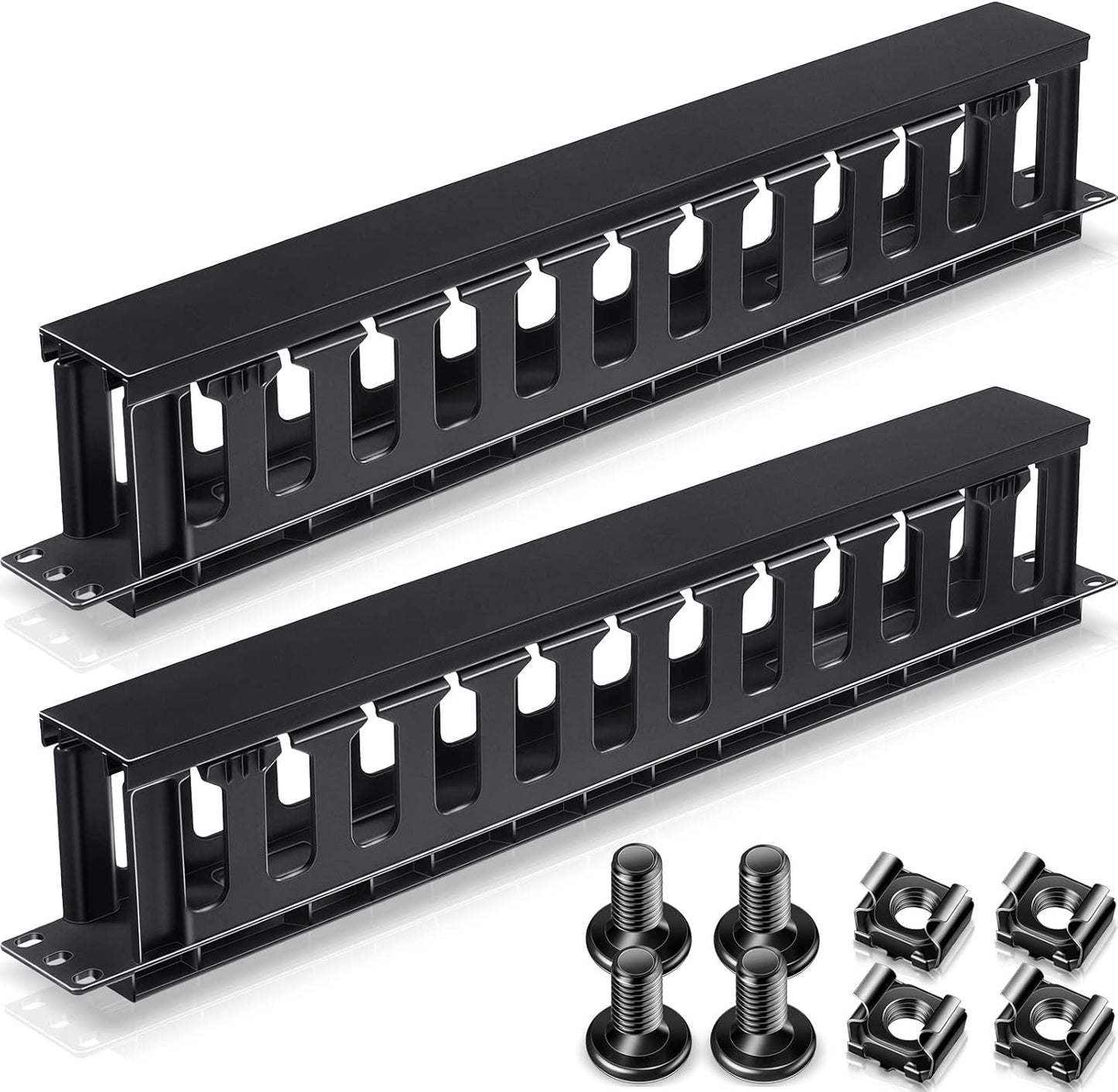 1U Rack Cable Management Sleeves for Neat Organization