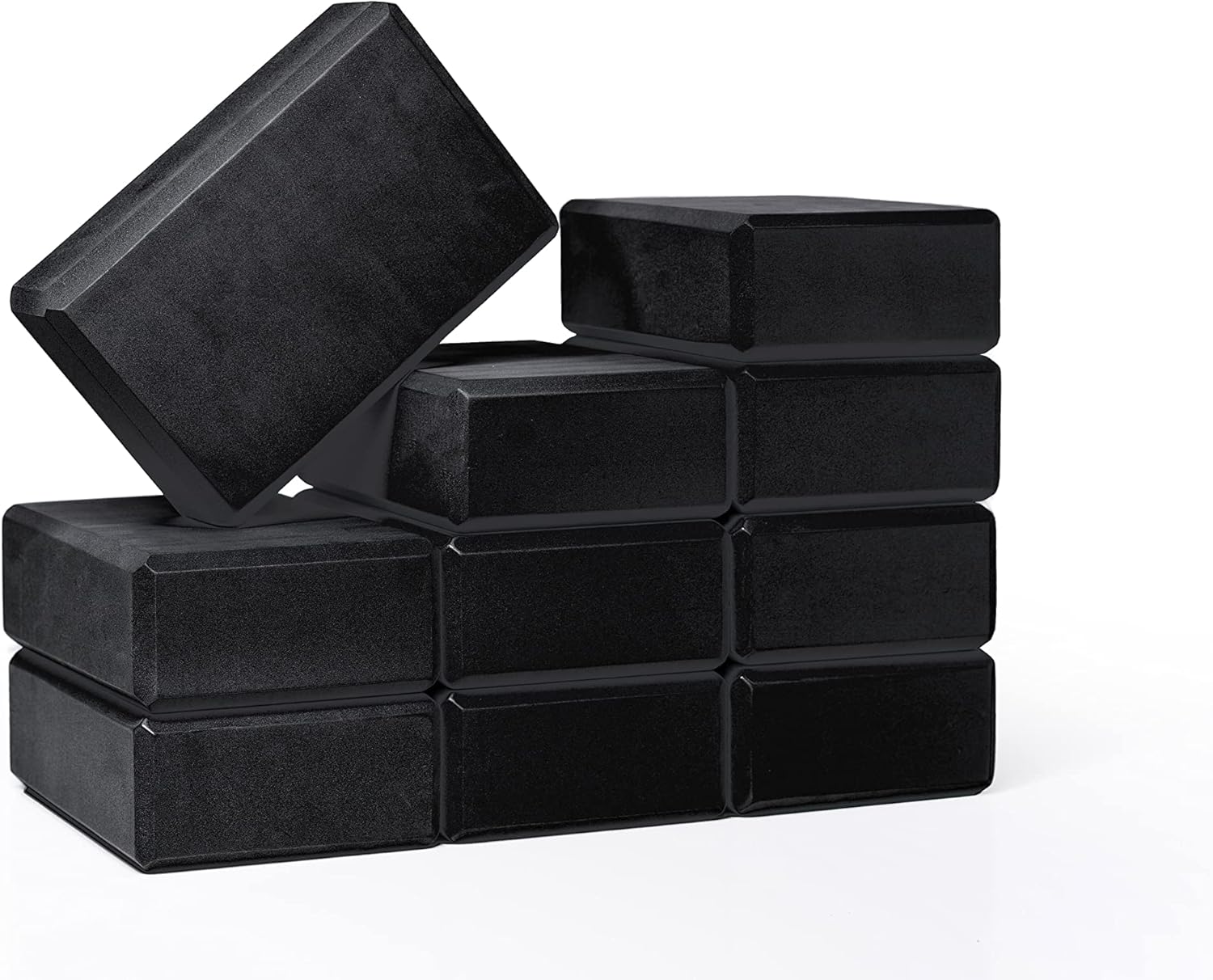 Firm & Supportive Yoga Blocks x10 - Hello Fit 3 Pack | Ideal for Stretching & Pilates