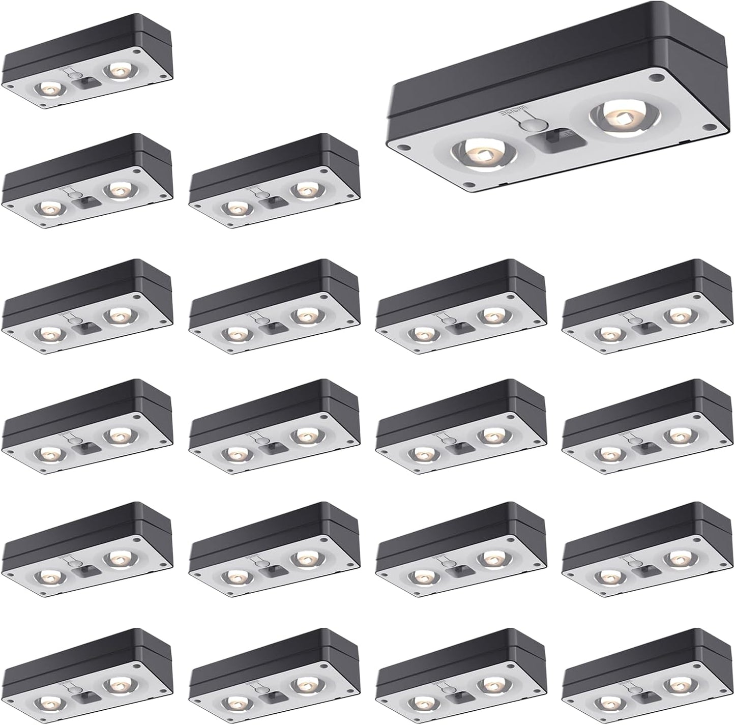 Solar Fence Lights 20 Pack with 12 Modes RGB Color Glow