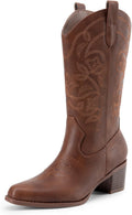 Cowboy Boots for Women Mid Calf Western Boots (Style DTST)