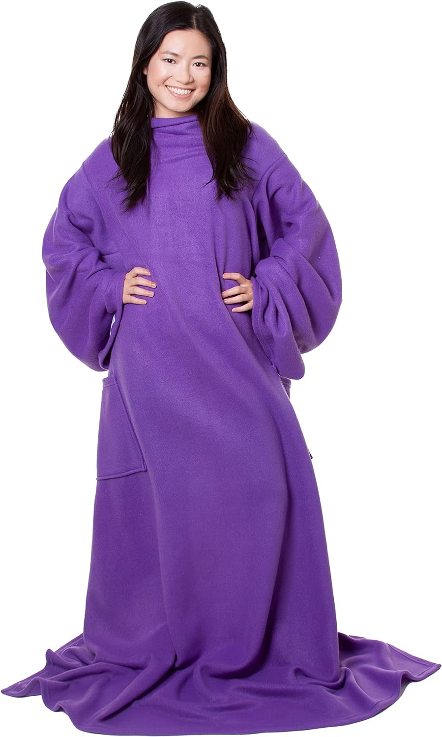Warm & Cozy Original Snuggie Blanket | Purple, Adults | Super Soft Fleece