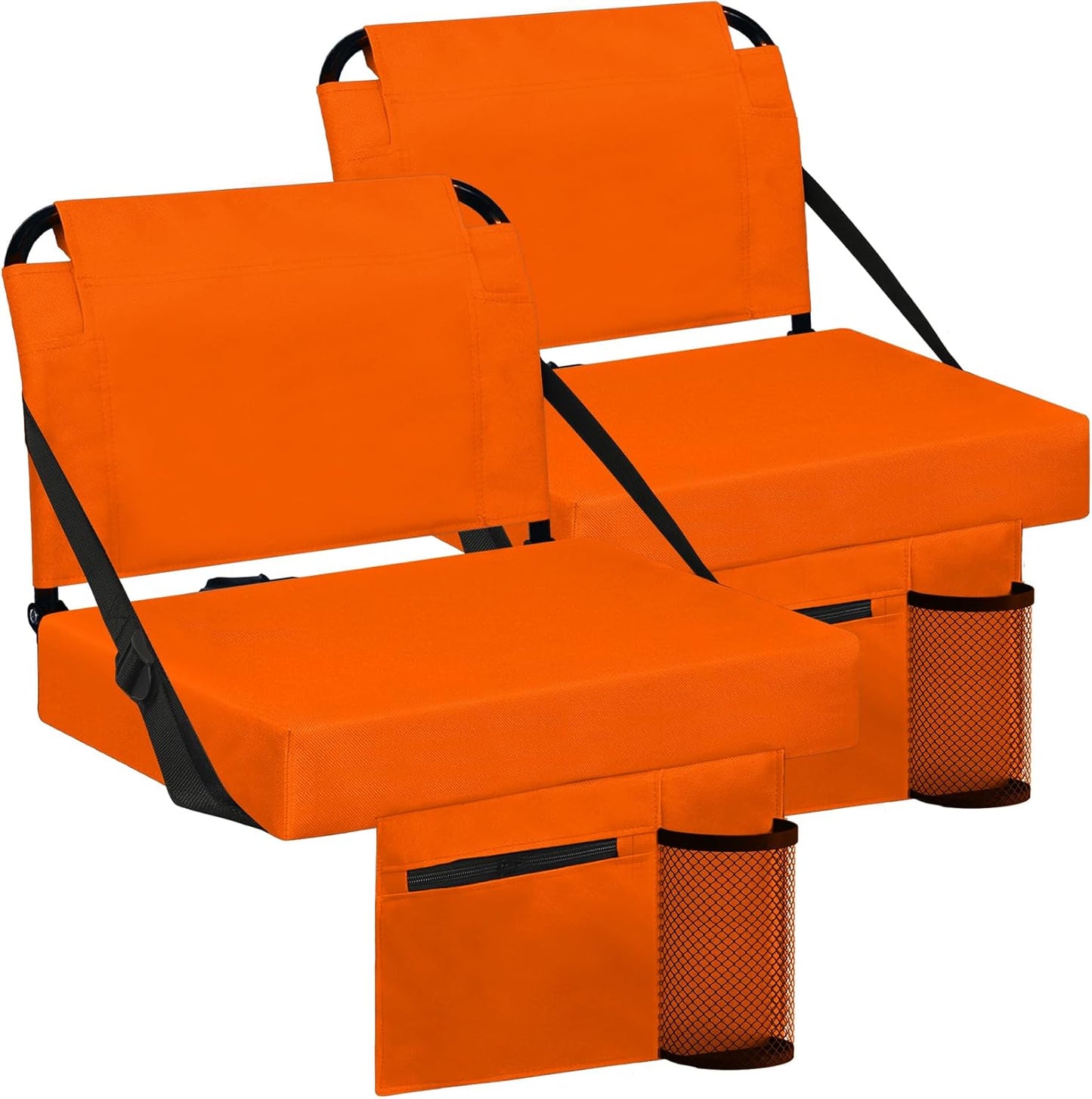 Stadium Seat for Bleachers with Back Support and Cushion