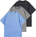 Mens Oversized Acid Wash Cotton T-Shirt - Heavyweight Vintage Fit