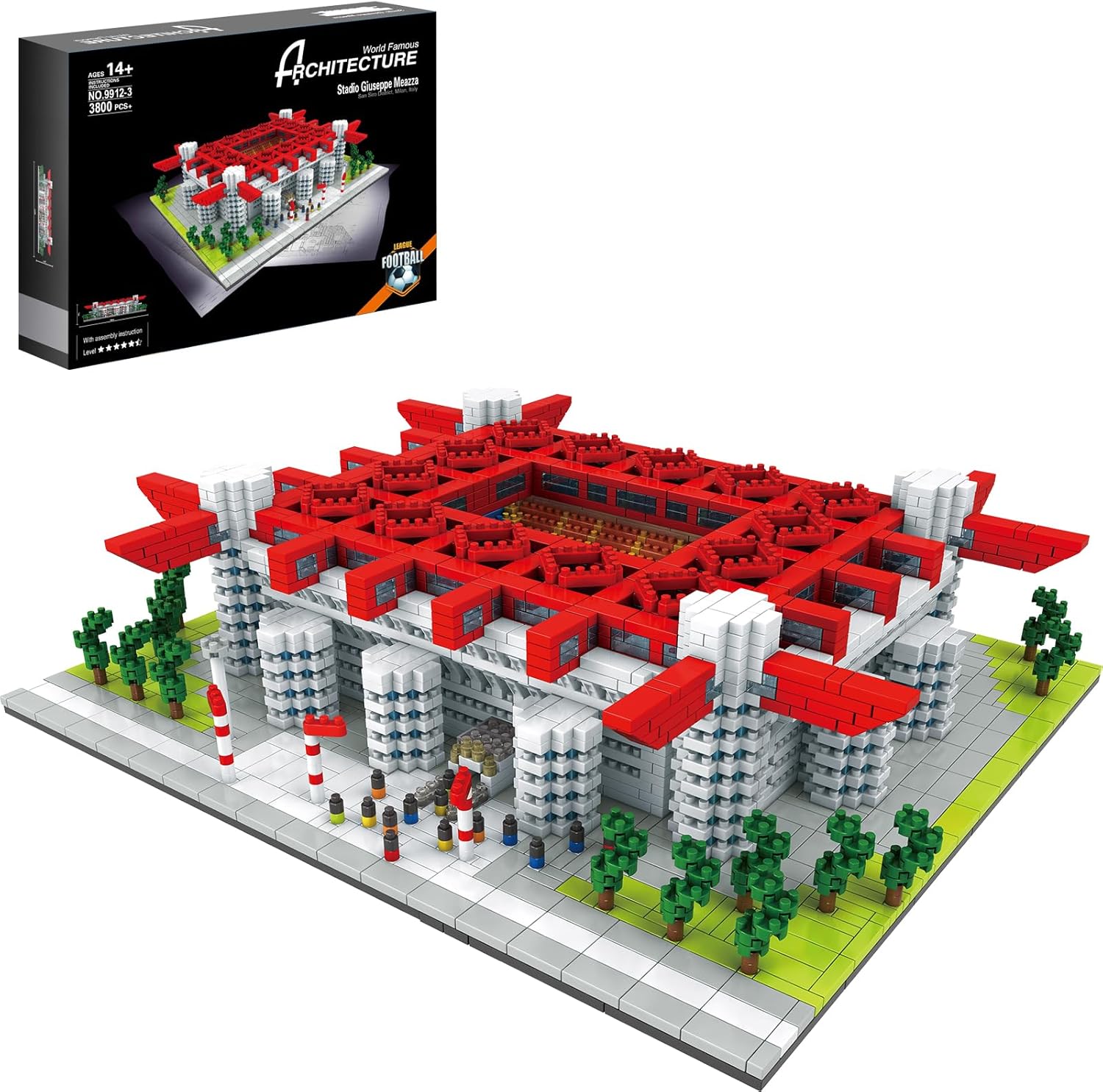 Milan Allianz Soccer Stadium Building Blocks Set for All Ages