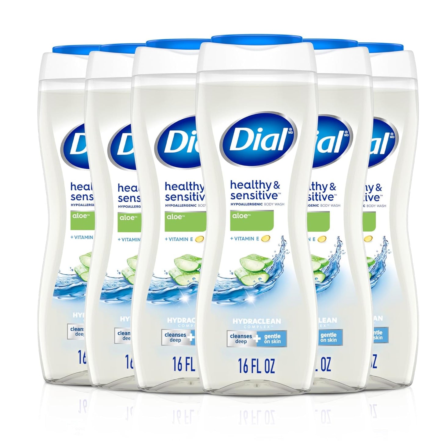 Dial Clean + Gentle Body Wash with Aloe for Sensitive Skin