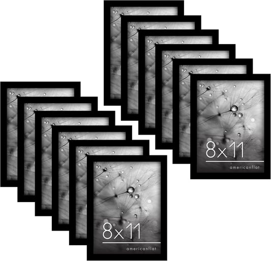Elegant 8x11 Picture Frame Set of 12 for Home or Office