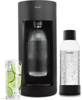 Mysoda Glassy Sparkling Water Maker - Silent Nordic Design - Black