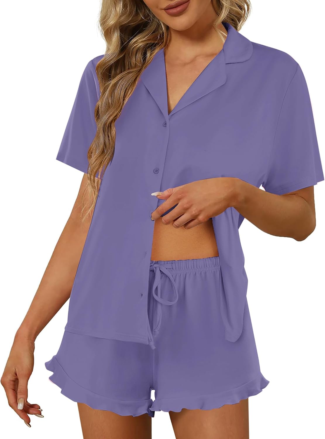 Ekouaer Pajamas Set for Women Soft Nightwear and Lounge Wear