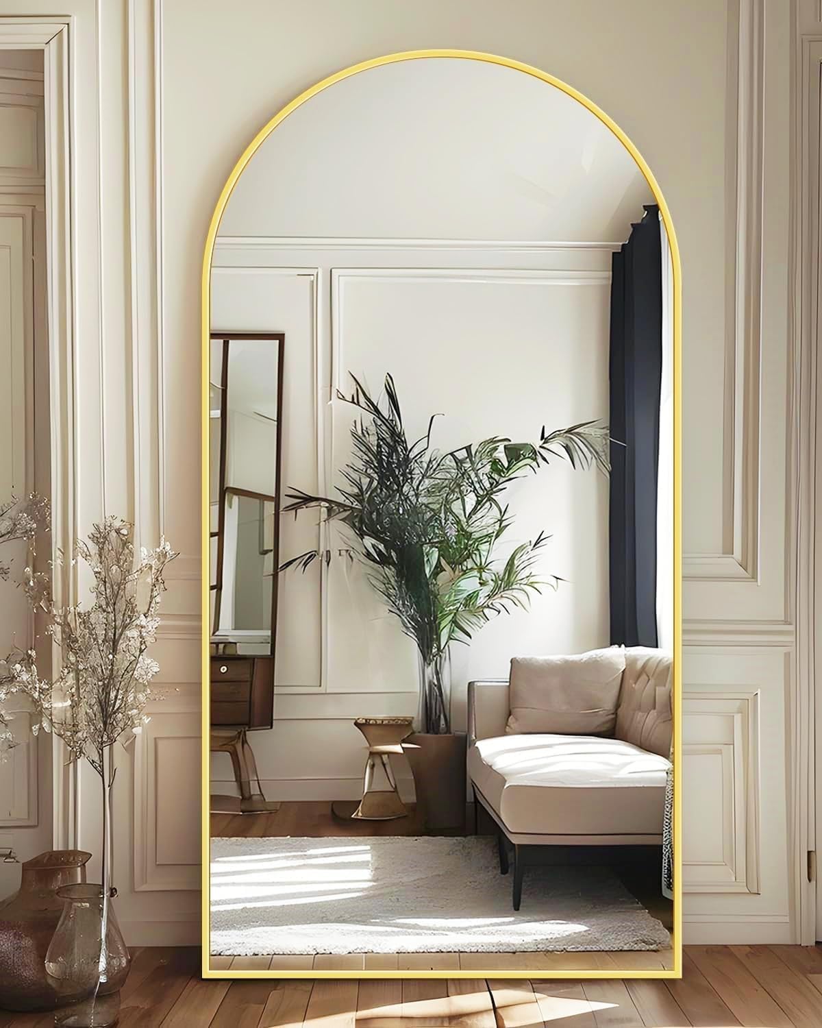 Antok Full Length Mirror 71in Arched Floor Mirror for Home