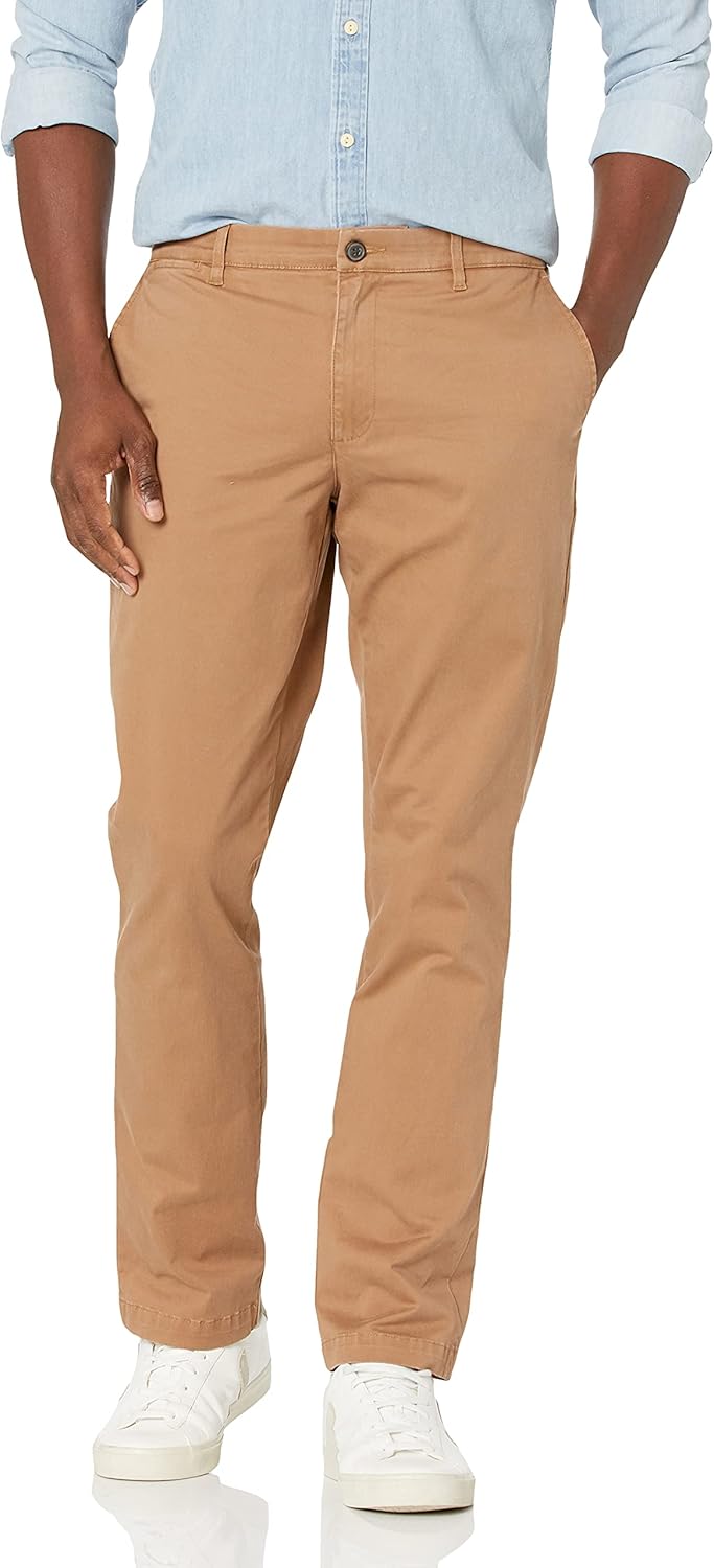 Athletic-Fit Washed Comfort Stretch Chino Pant for Men