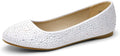 Women's Rhinestone Ballet Flats Shoes - Sparkle Wedding Flats