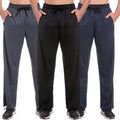 Mens Open Bottom Sweatpants with Zipper Pockets - Lightweight