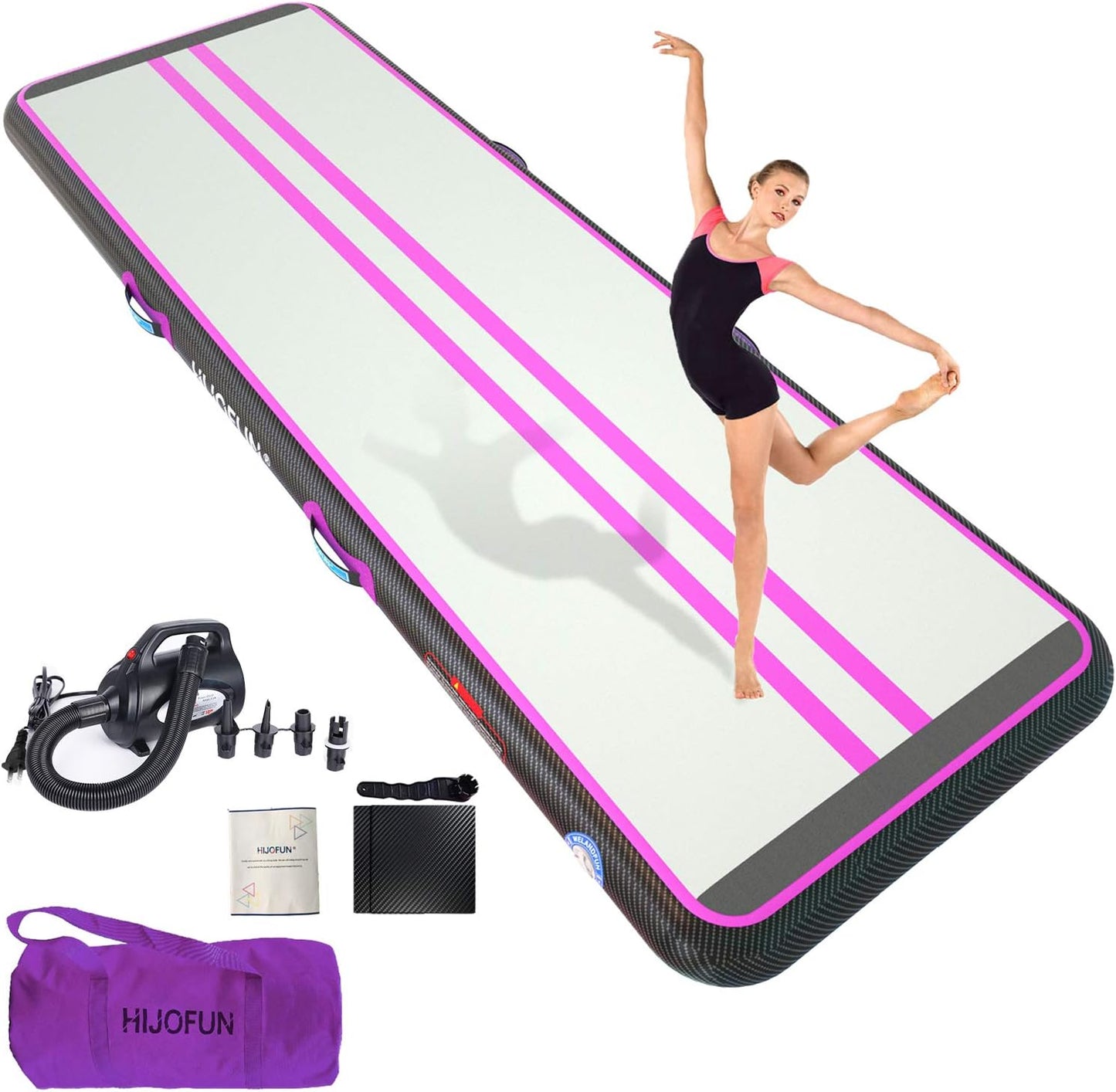 Hijofun Premium Inflatable Tumble Track - Ultimate Gymnastics Training Mat