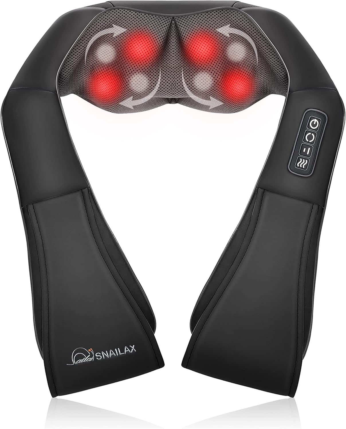 Snailax Shiatsu Neck and Back Massager with Heat for Relaxation