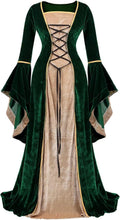 Medieval Dress Long Renaissance Costume Gown - Elegant Vintage Cosplay