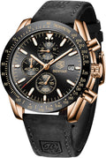 BY BENYAR Analog Quartz Chronograph Watch for Men - Stylish 45MM Face