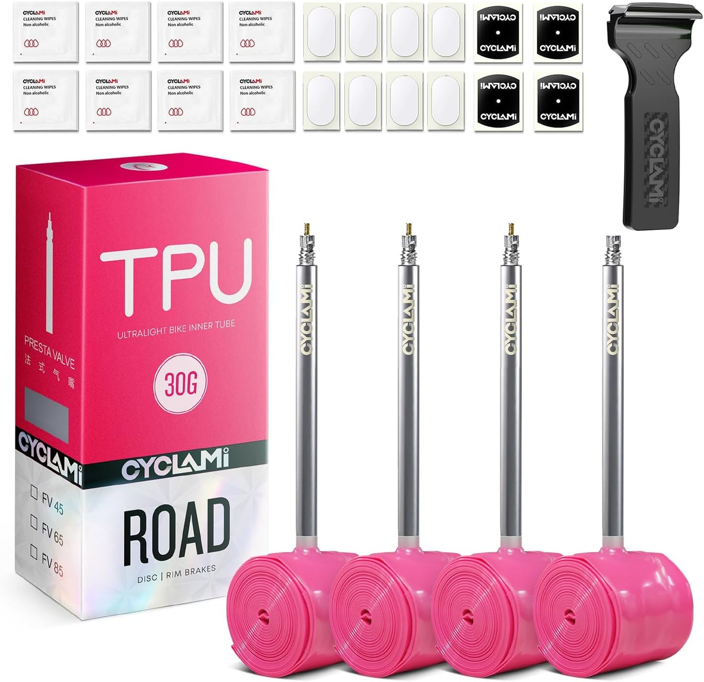 Ultralight TPU Inner Tube 700C for Road Bikes - 30g Performance